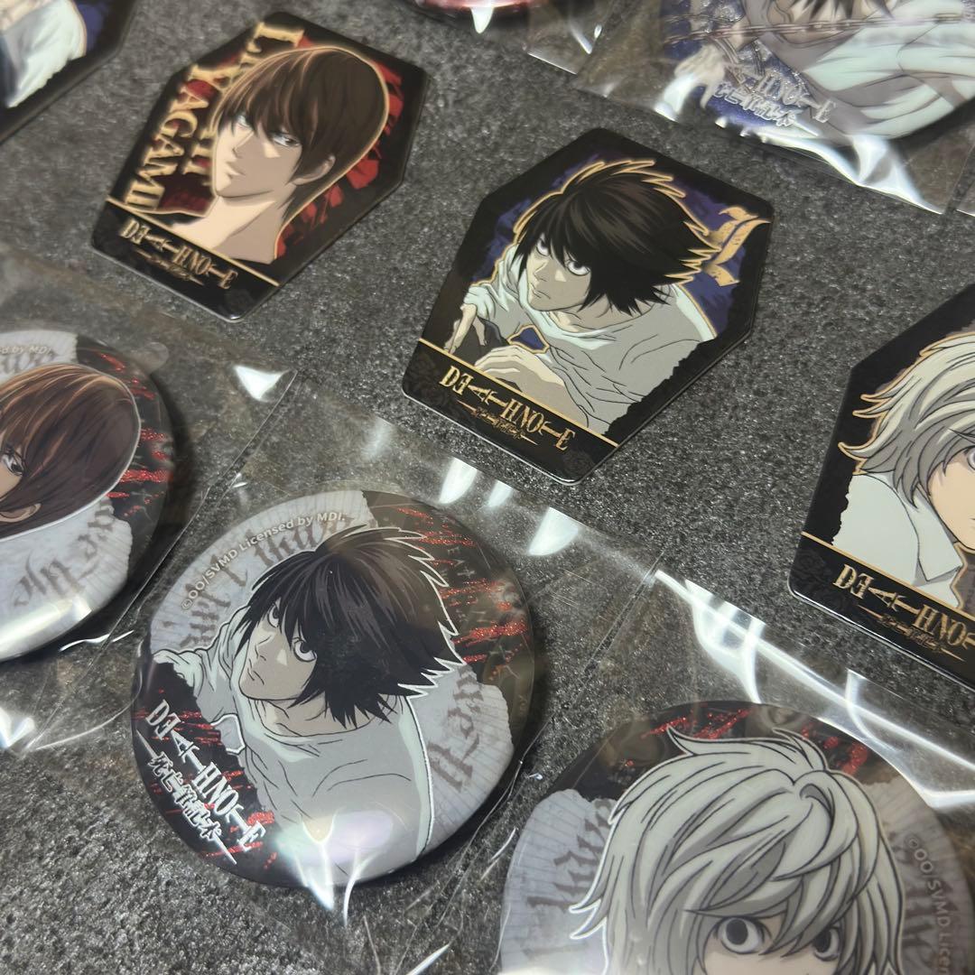 【レア】【フルコンプ】「DEATH NOTE」缶バッジ/夜神月、L、弥海砂、ニア