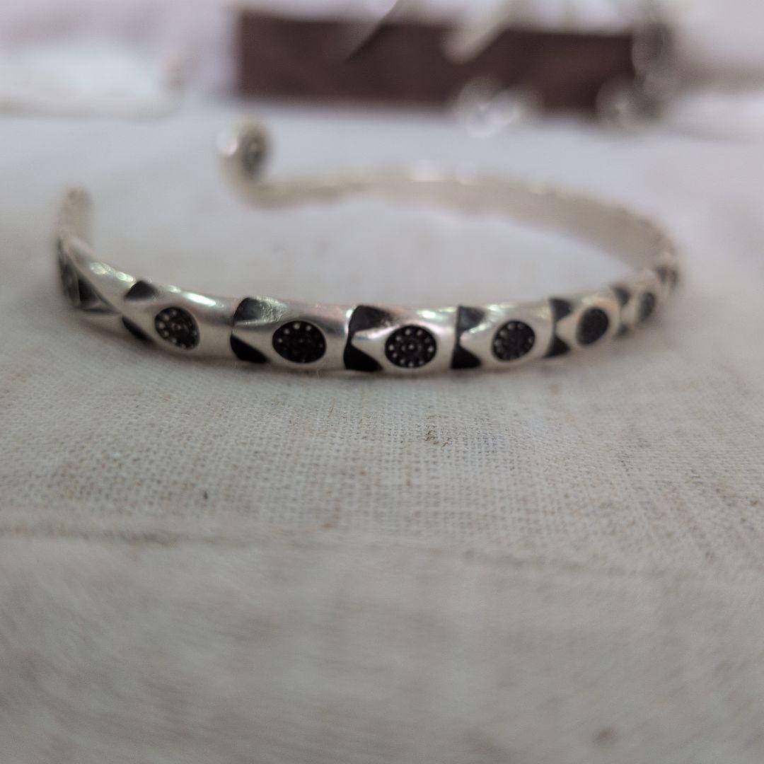 カレンシルバー　シルバー925 高純度　19cm バングル 幸運