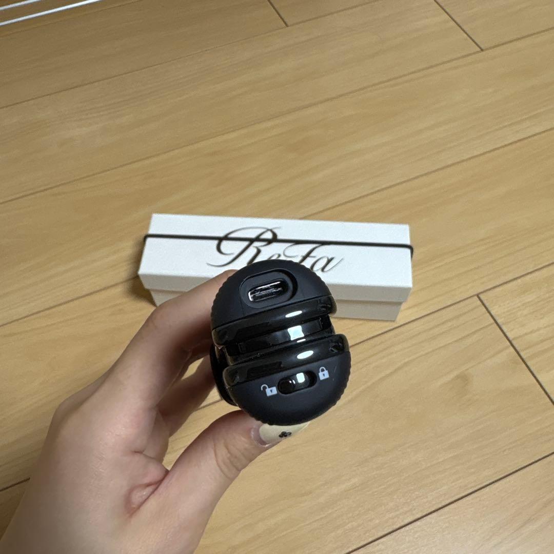 使用1回　ReFa フィンガーアイロンＳＴブラック ストレートアイロン　本体のみ