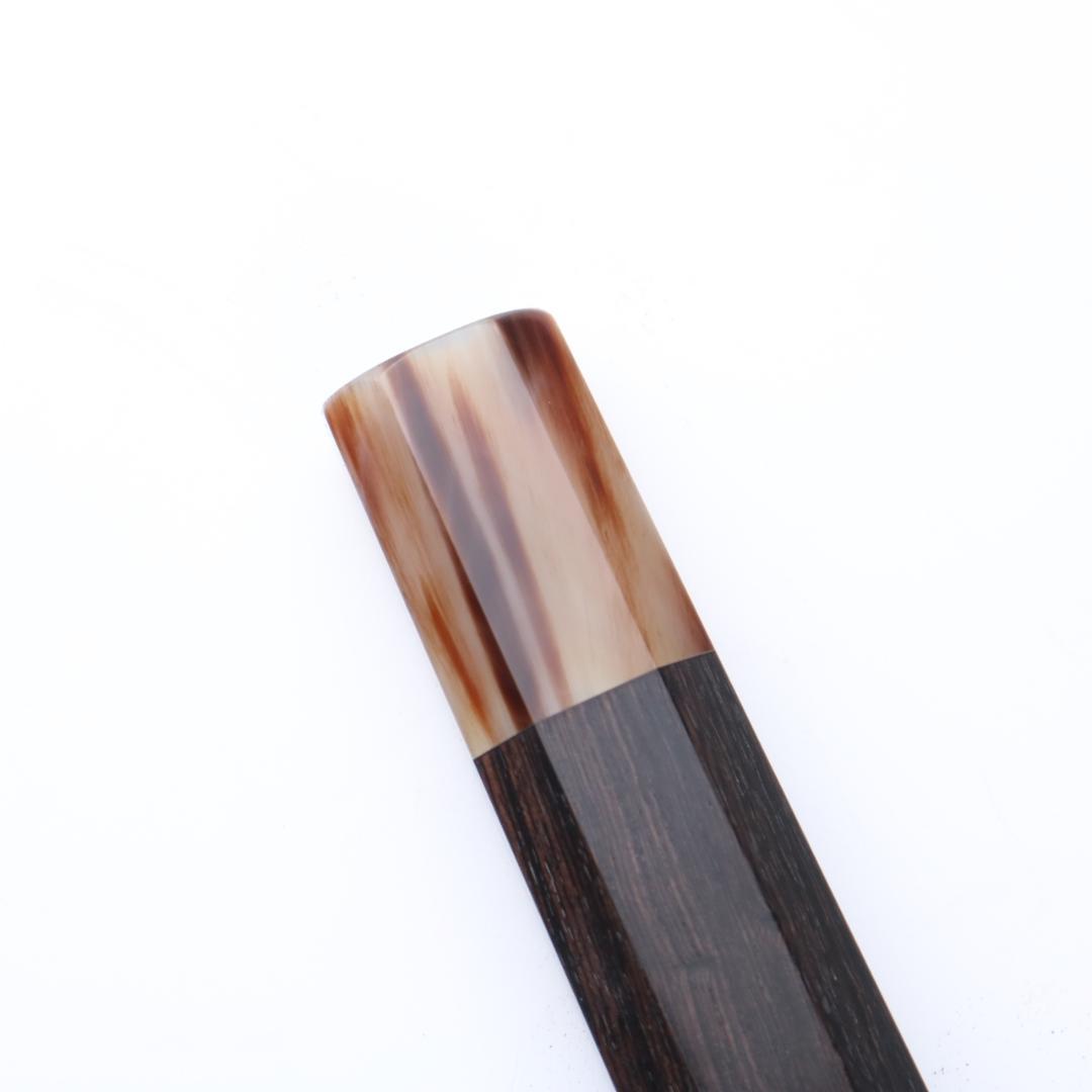 黒檀八角 水牛口輪 包丁の柄 ハンドル 牛刀 210mm用