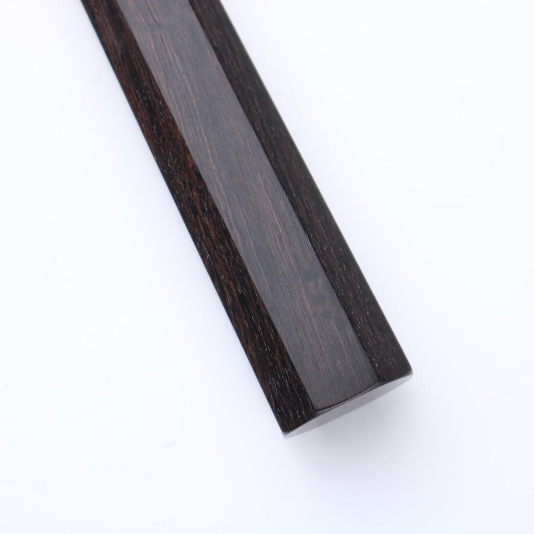 黒檀八角 水牛口輪 包丁の柄 ハンドル 牛刀 210mm用