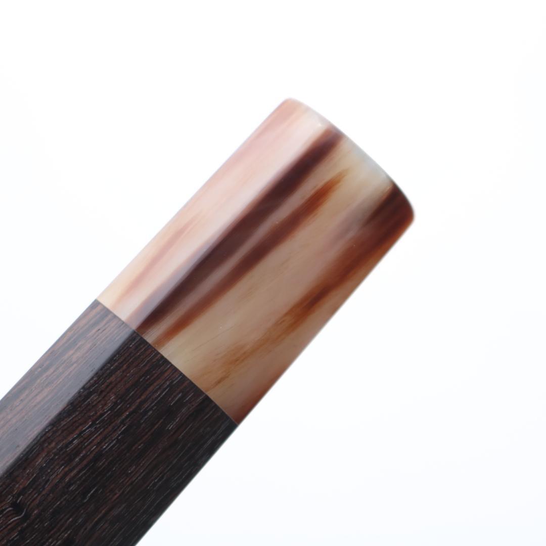 黒檀八角 水牛口輪 包丁の柄 ハンドル 牛刀 210mm用