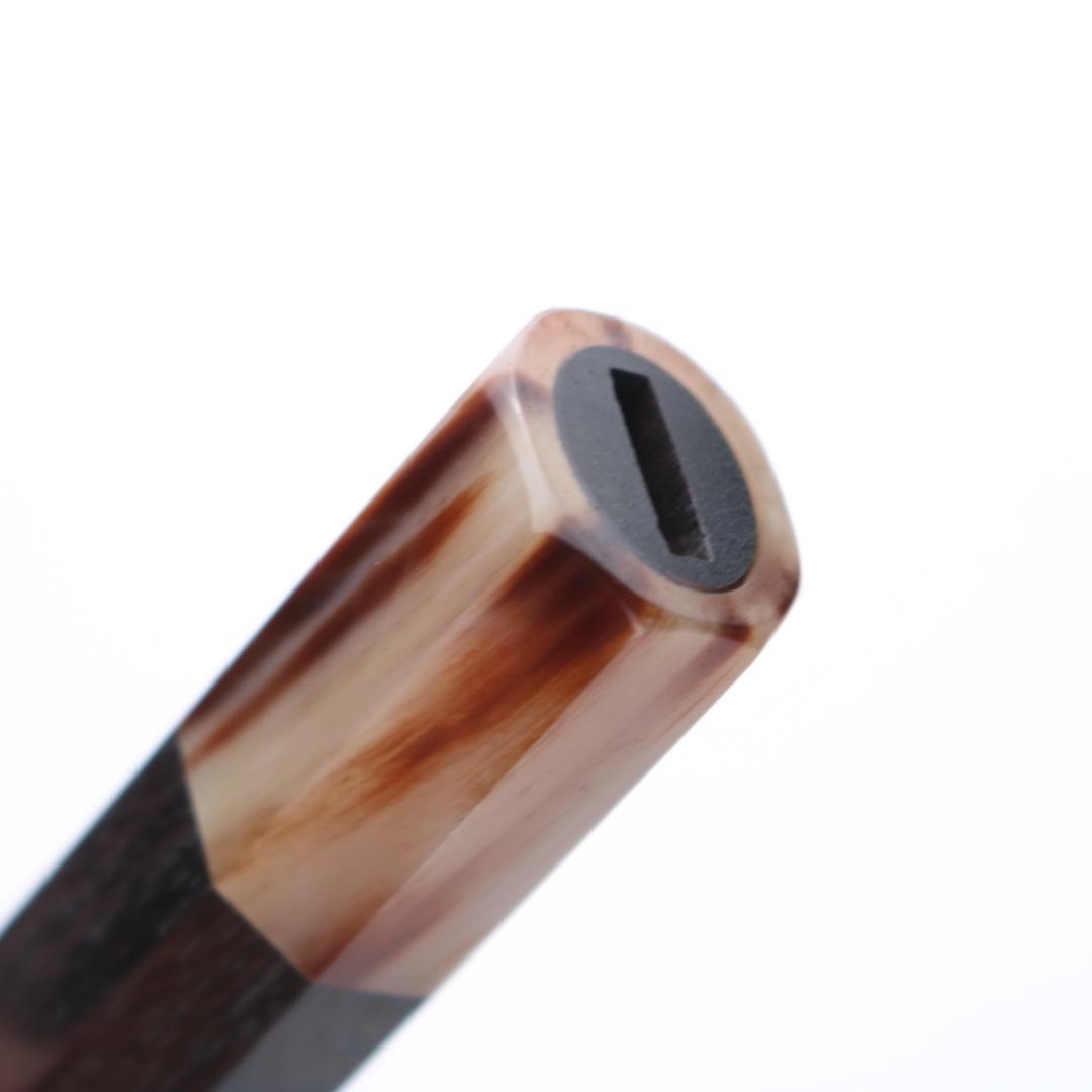 黒檀八角 水牛口輪 包丁の柄 ハンドル 牛刀 210mm用
