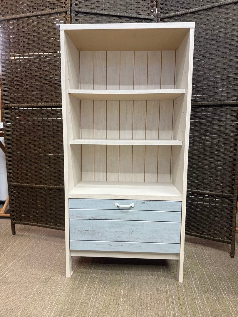 【洗浄消毒作業済】ニトリ　フリーラック　マリーナ　SEA1260HWW&BL