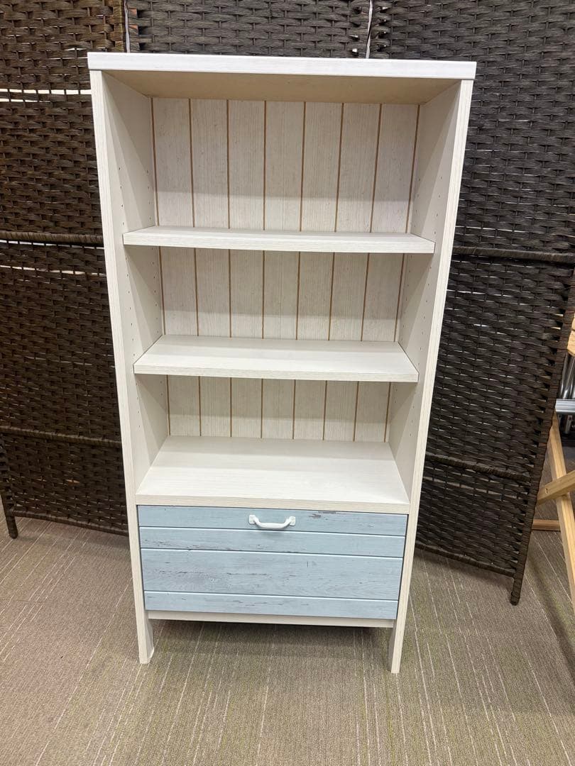 【洗浄消毒作業済】ニトリ　フリーラック　マリーナ　SEA1260HWW&BL