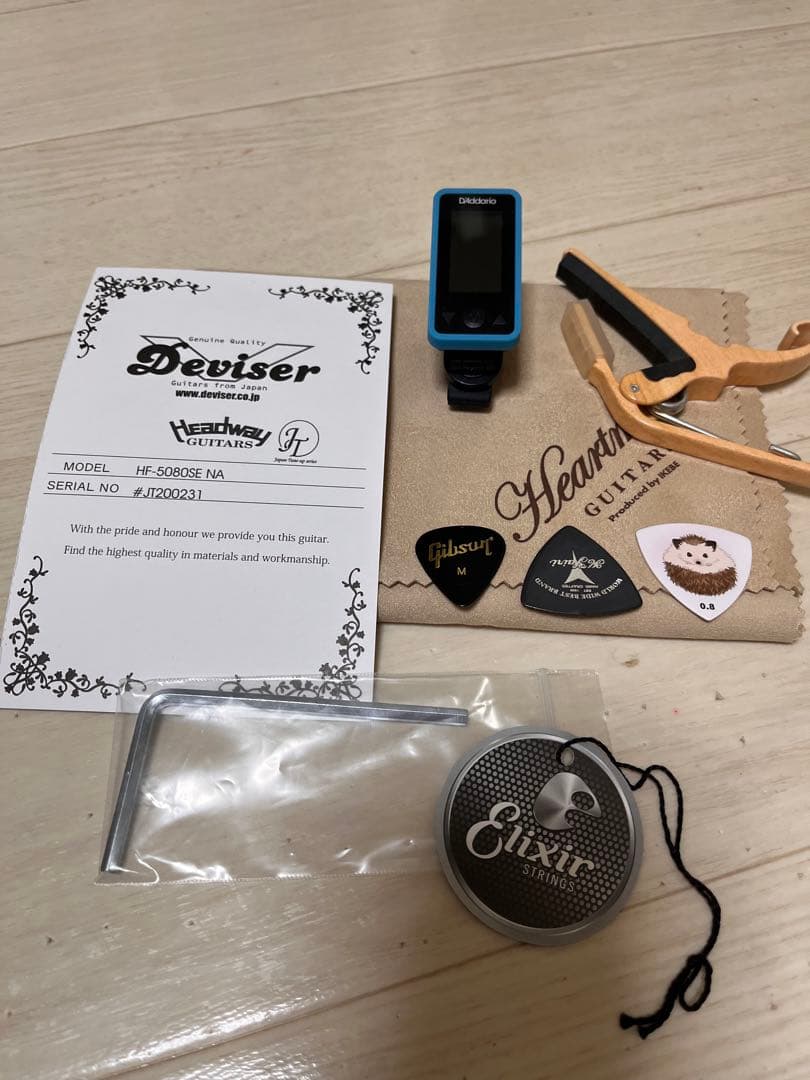 Headway HF-5080SE-NA アコースティックギター　ケース付き