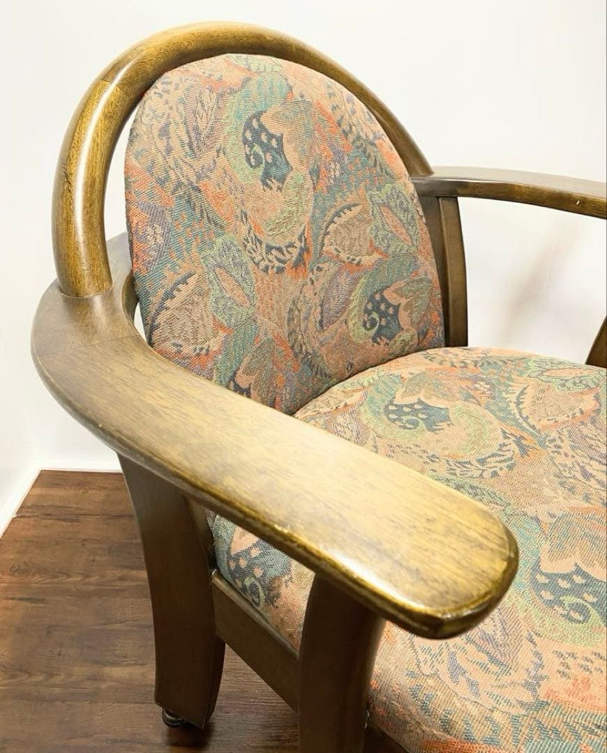 松田家具 キャスター付き 椅子 チェア アンティーク レトロ