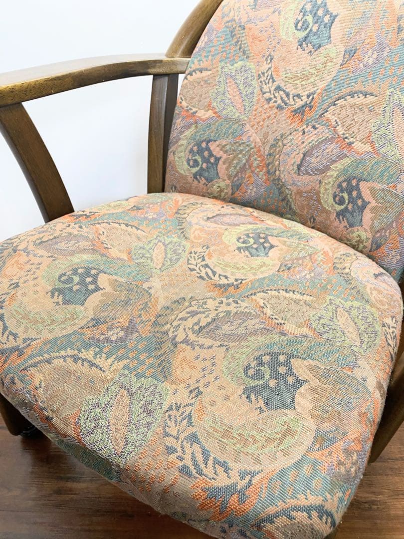 松田家具 キャスター付き 椅子 チェア アンティーク レトロ