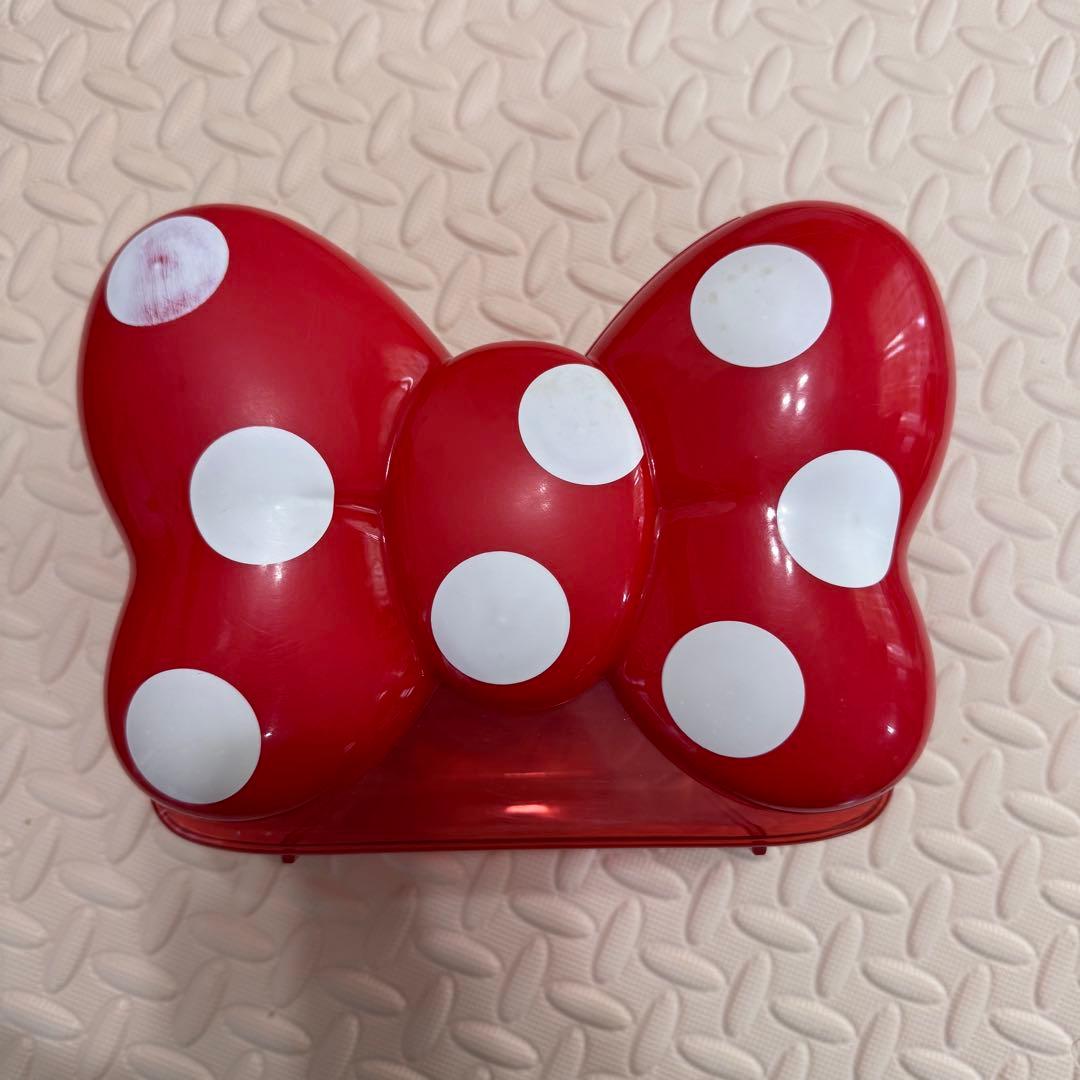 ディズニー　ミニーちゃん　リボン型　ポップコーンバケット