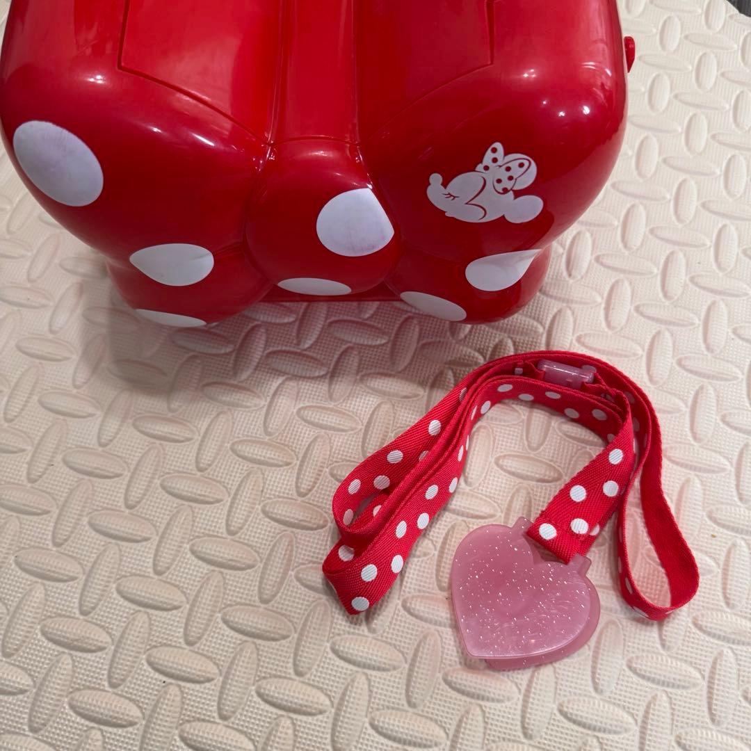 ディズニー　ミニーちゃん　リボン型　ポップコーンバケット