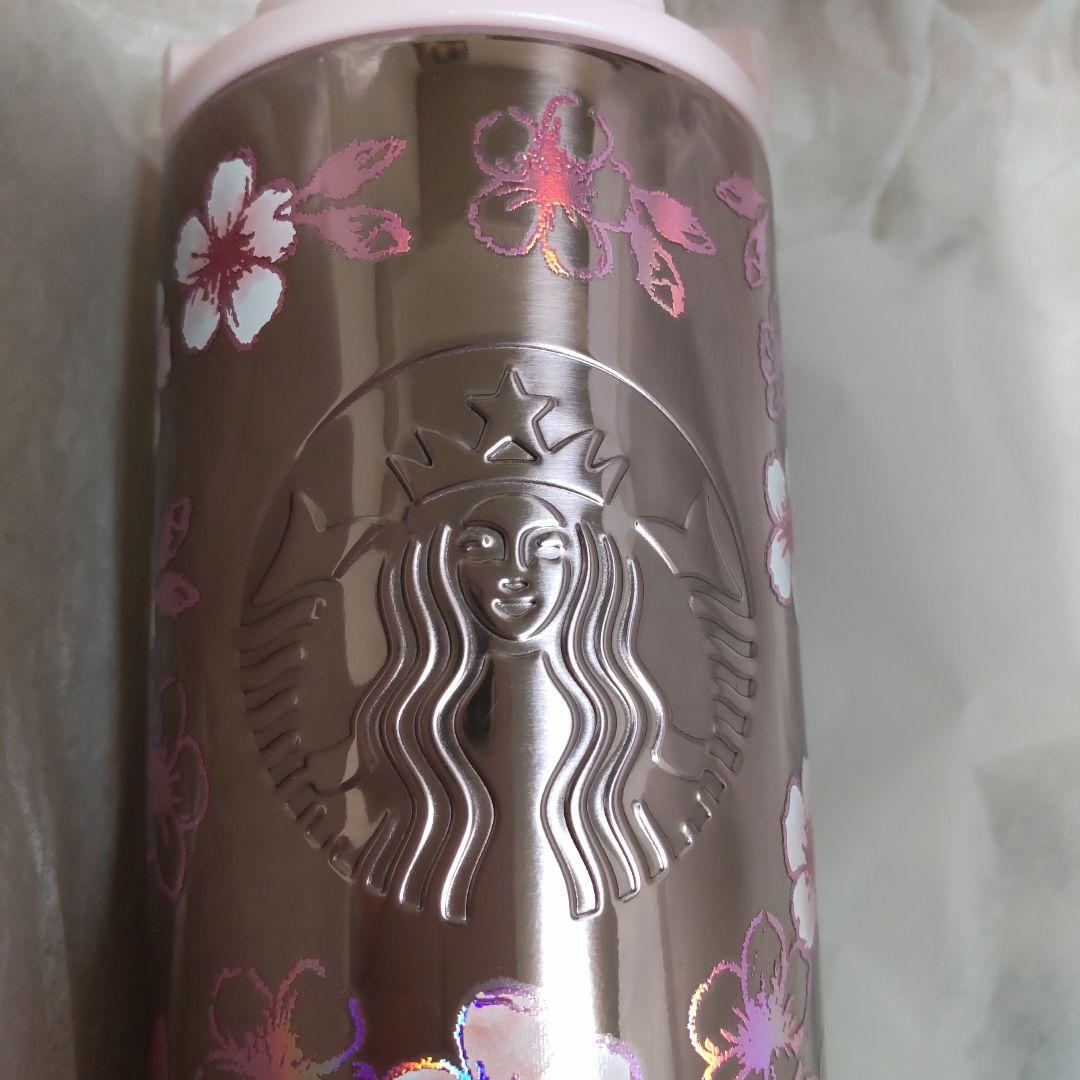 Starbucks 桜2026ステンレスボトルメタリックライトピンク