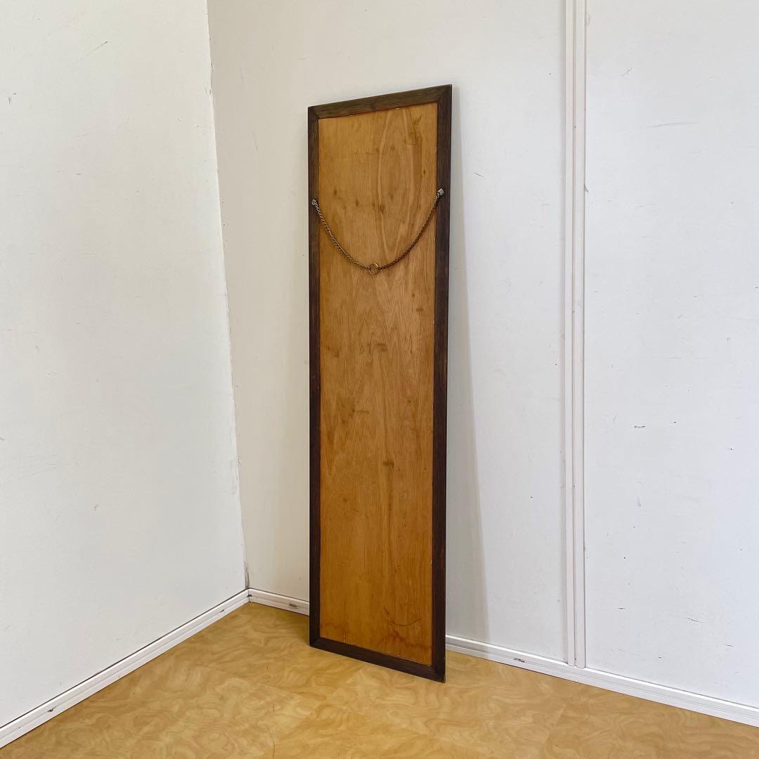 ビンテージ ウォールミラー 全身ミラー 鏡 壁掛け 姿見 木枠 アンティーク