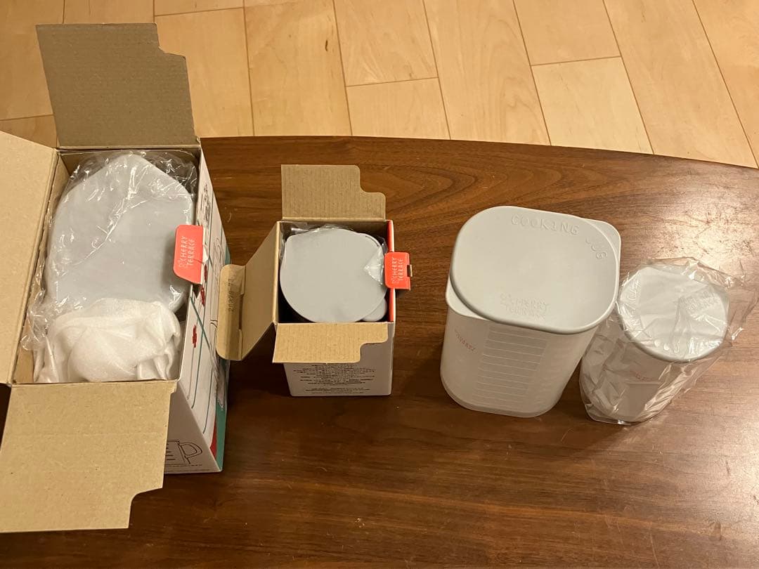 新品クッキングジャグ　ミキシンググラス　ガラスピッチャー　チェリーテラス