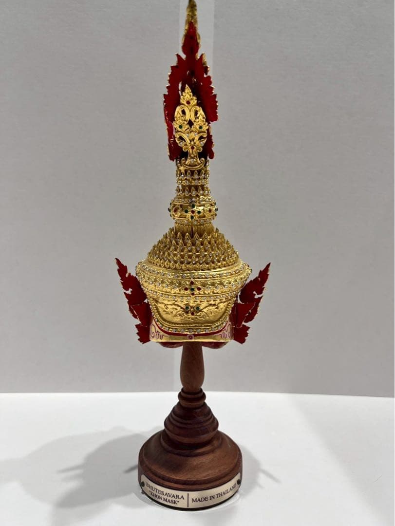 レア物タイ伝統 仮面舞踊 コーン マスク オブジェ