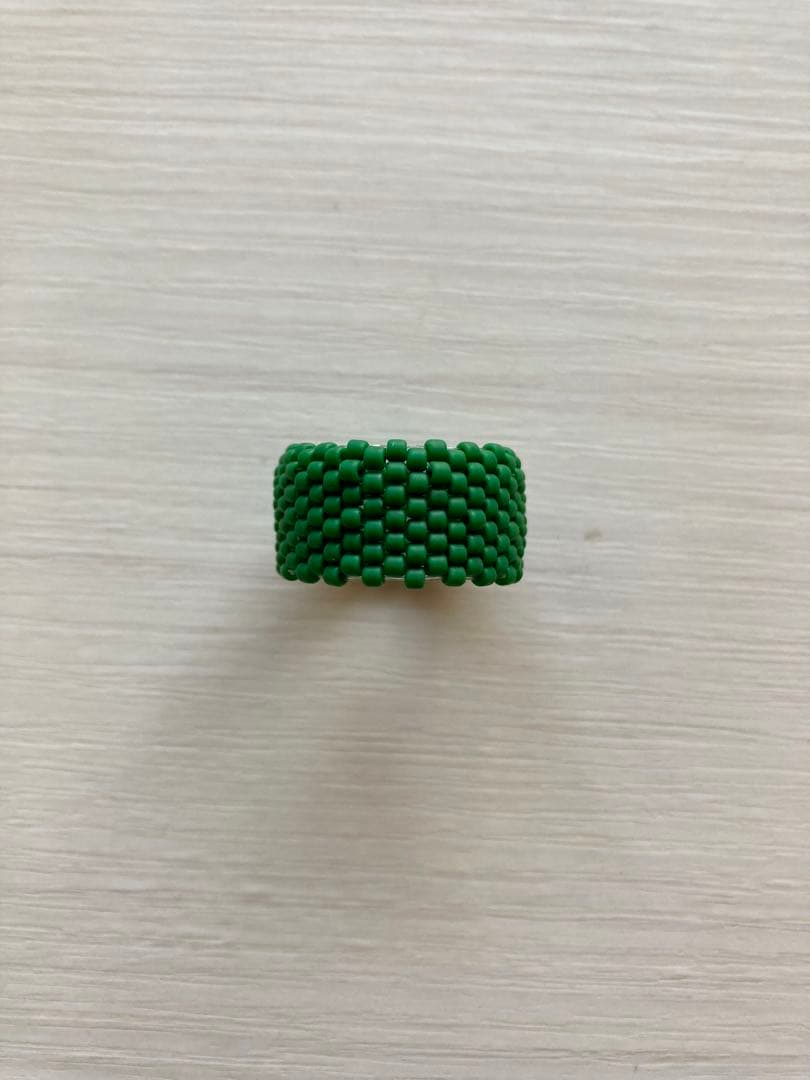 ビーズリング（広島ビーズ使用）21号 グリーン