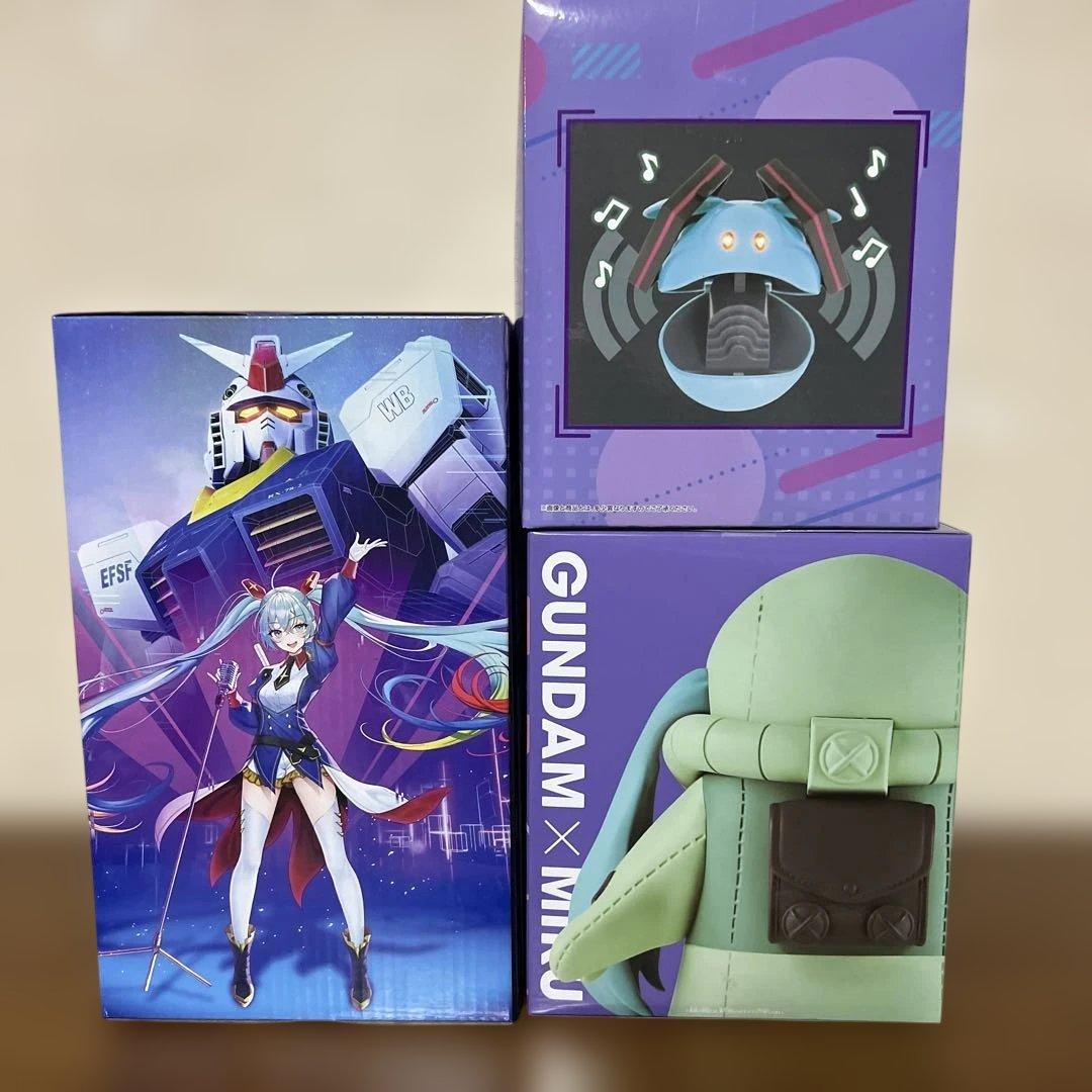ガンダム45周年×初音ミク フィギュア 3点セット