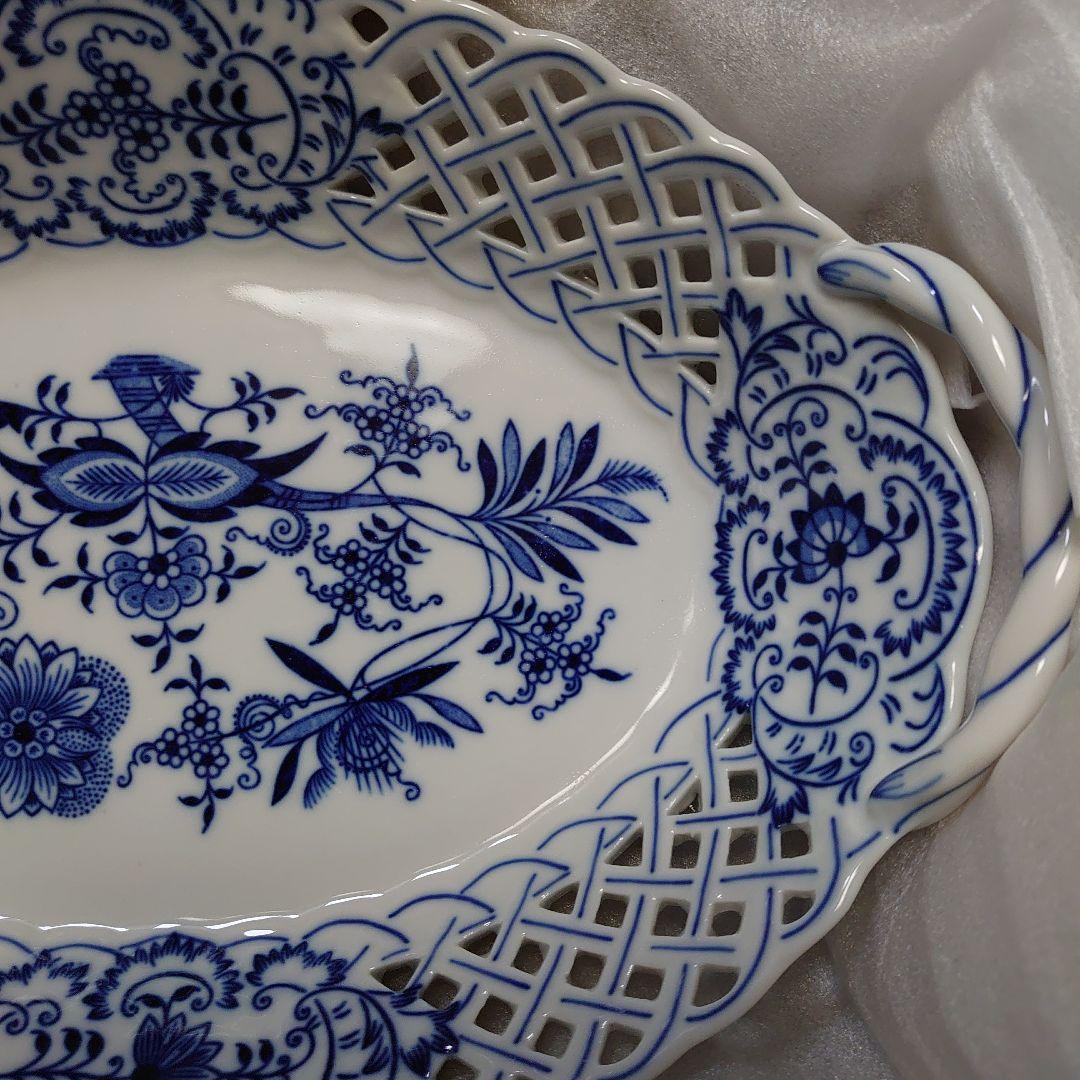 ボヘミア陶器 カールスバード・ブルーオニオン