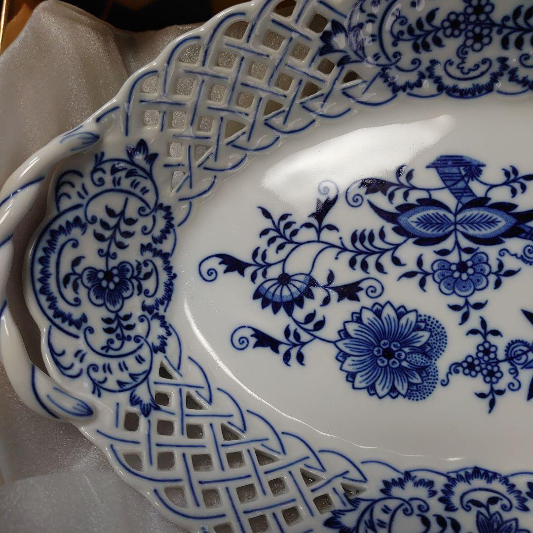 ボヘミア陶器 カールスバード・ブルーオニオン