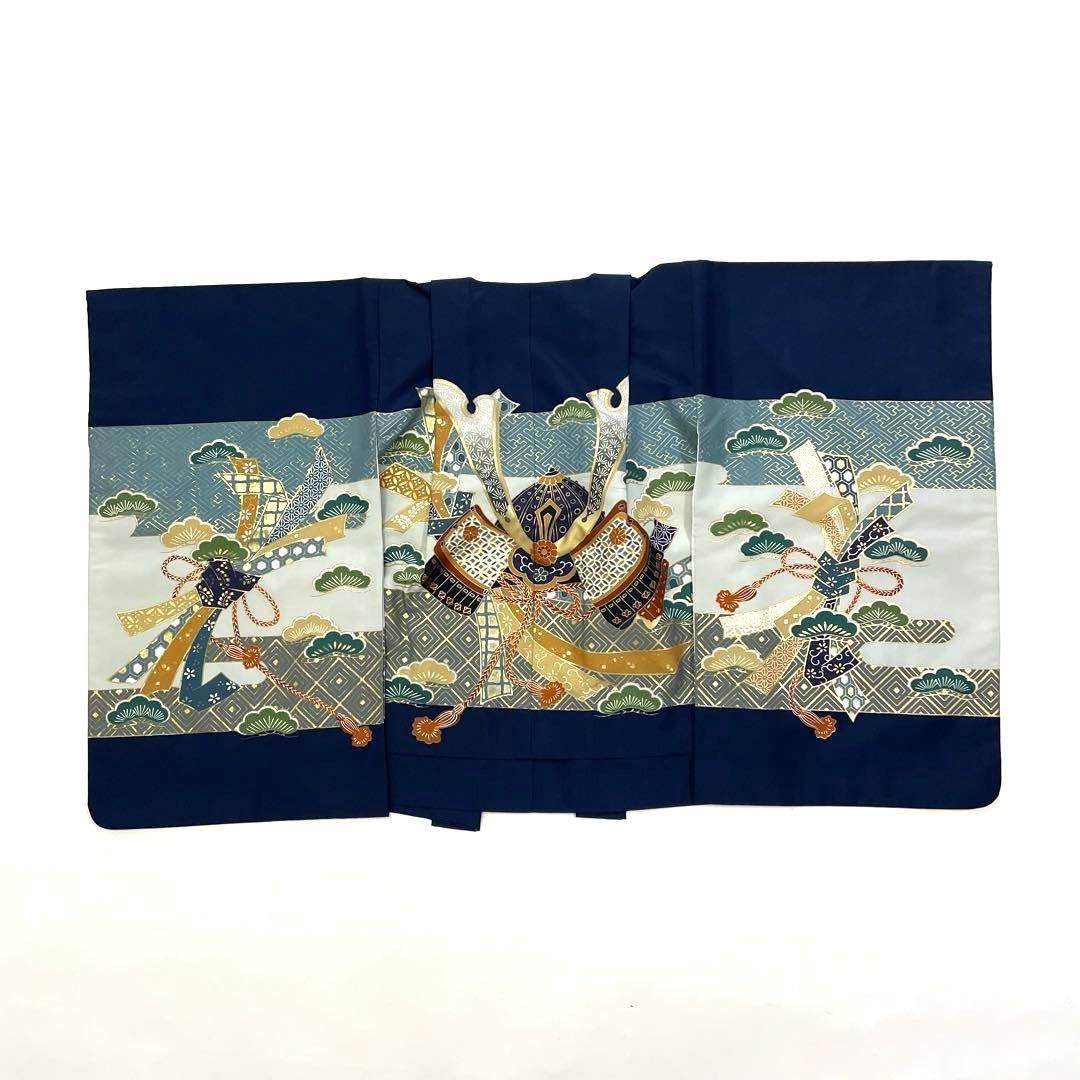 七五三 羽織セット 男の子 羽織 着物 長襦袢 半衿付き 5歳 No.124