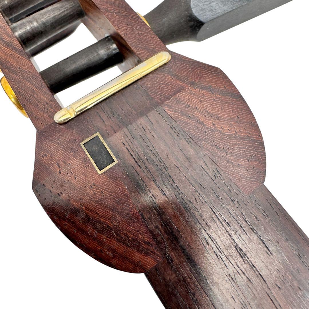 津軽三味線　紅木　東さわり　三つ折り　太棹 正寸 丸打胴　ハードケース