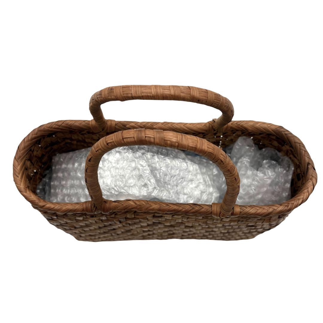 美品　山葡萄　カゴバッグ　トートバッグ　山ぶどう　手作り