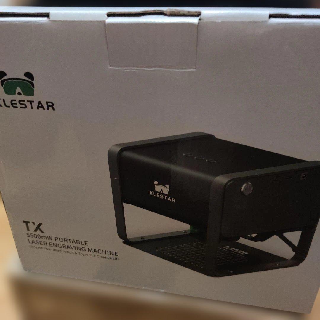 IKLESTAR TX 強力5.5W レーザー彫刻機 スマホPC ステンレス△