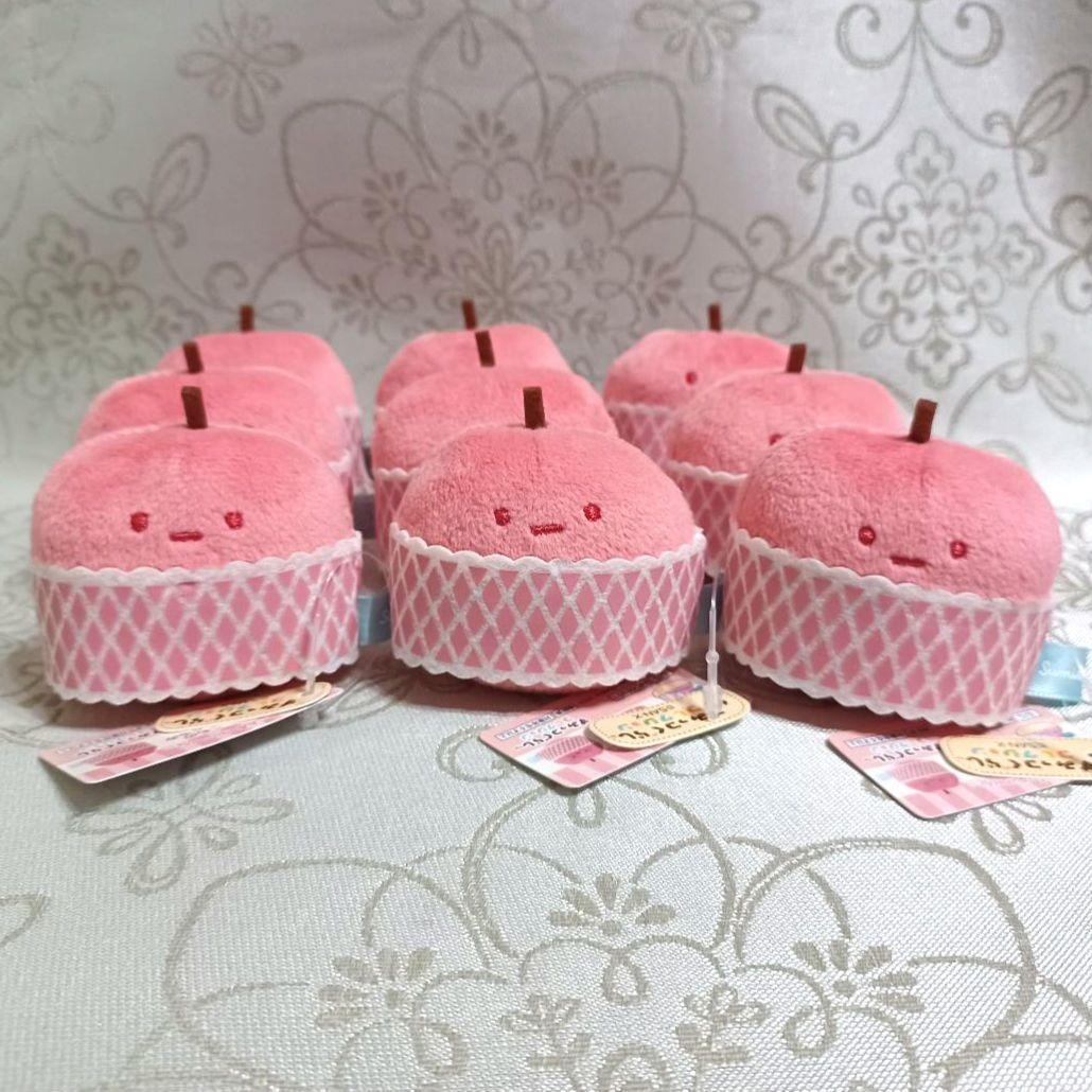 新品　すみっコぐらし　すみっこもの てのりぬいぐるみ　マーケット　りんご　計9個