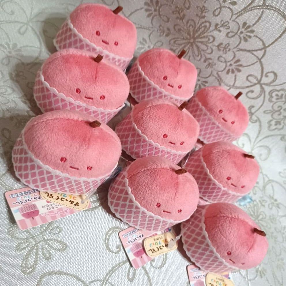 新品　すみっコぐらし　すみっこもの てのりぬいぐるみ　マーケット　りんご　計9個