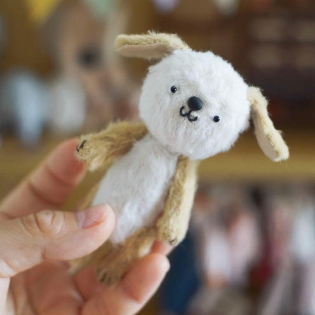 お絵描きワンワン ぬいぐるみ ミニチュア 海外作家様 ハンドメイド いぬ 犬