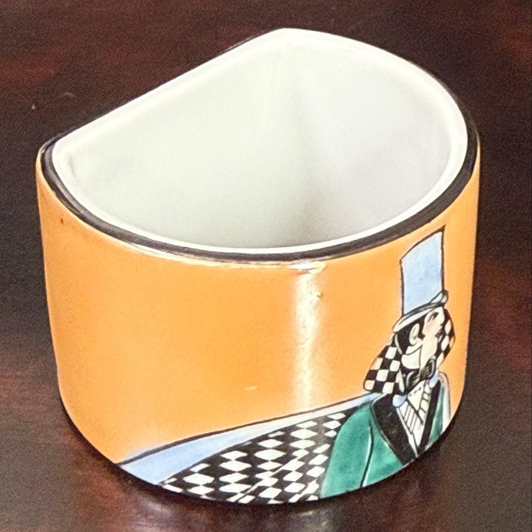 【激レア】オールドノリタケ アールデコ ラスター彩 ナプキンリング ペア紳士淑女