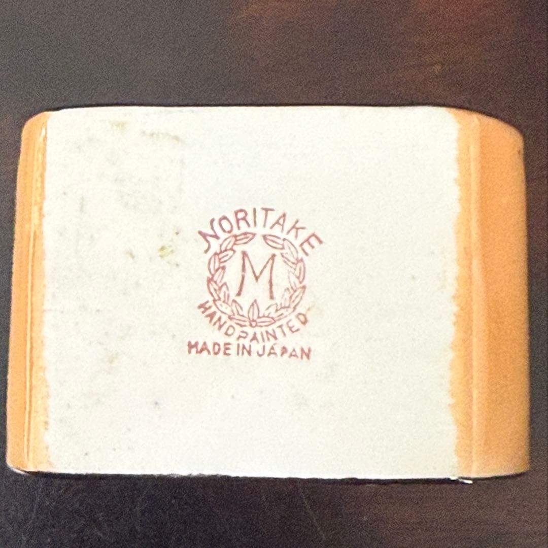 【激レア】オールドノリタケ アールデコ ラスター彩 ナプキンリング ペア紳士淑女