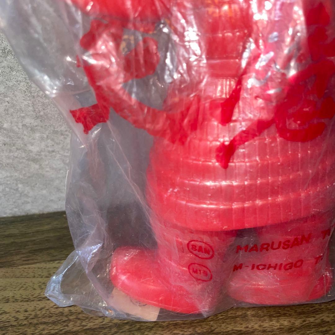 未開封　マルサン特撮シリーズ　大魔神　怒る　ソフビ 赤色