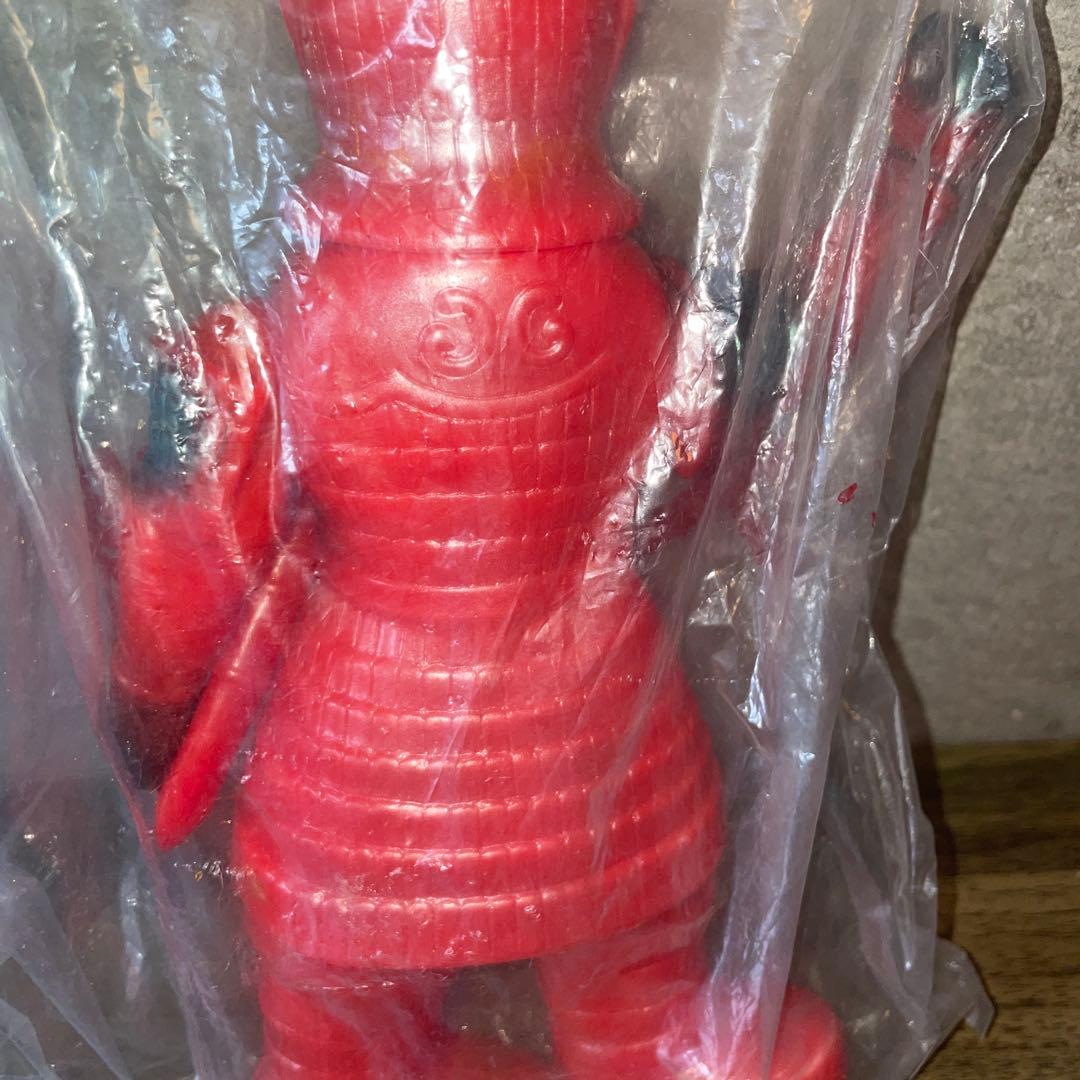 未開封　マルサン特撮シリーズ　大魔神　怒る　ソフビ 赤色