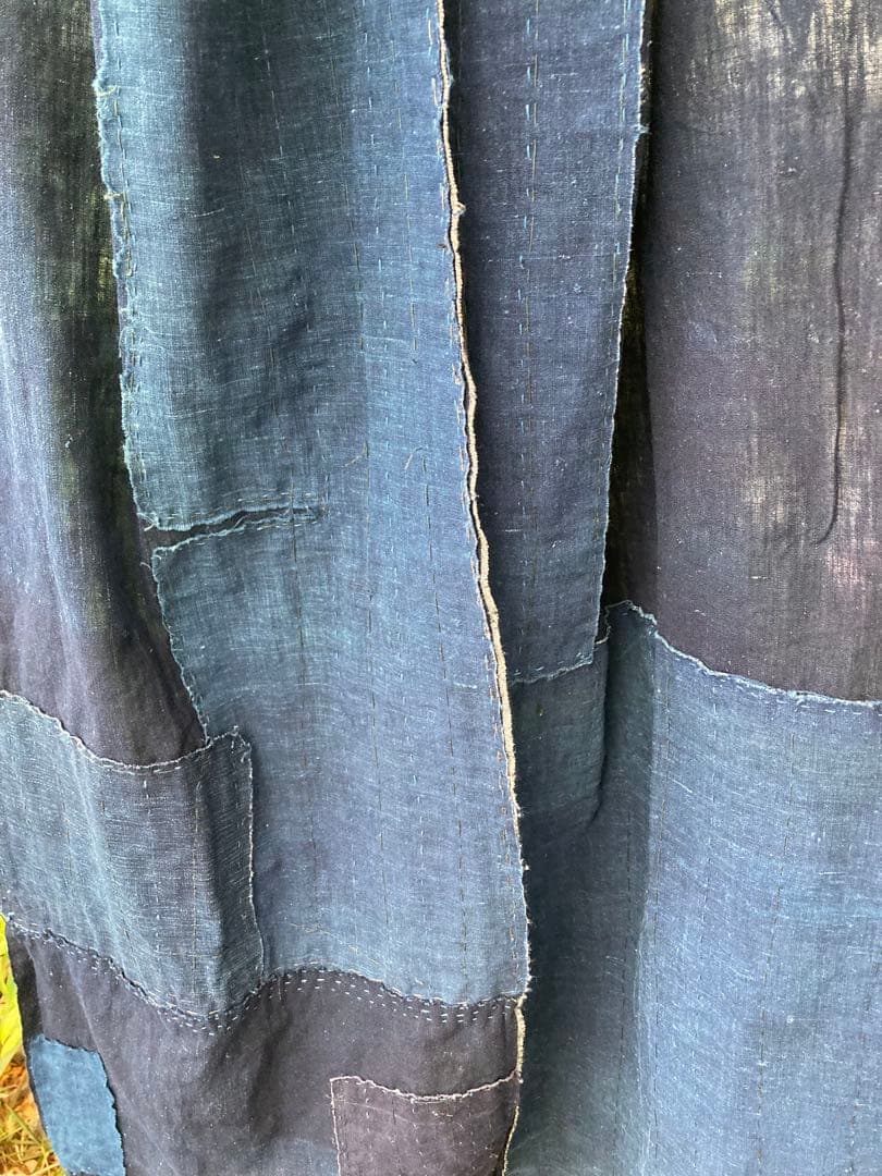 A37 みな　　襤褸　ストール　古布　リメイク