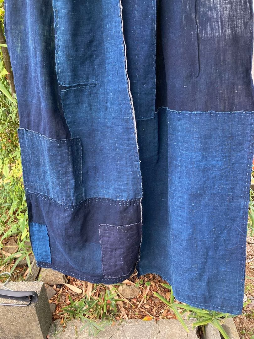 A37 みな　　襤褸　ストール　古布　リメイク