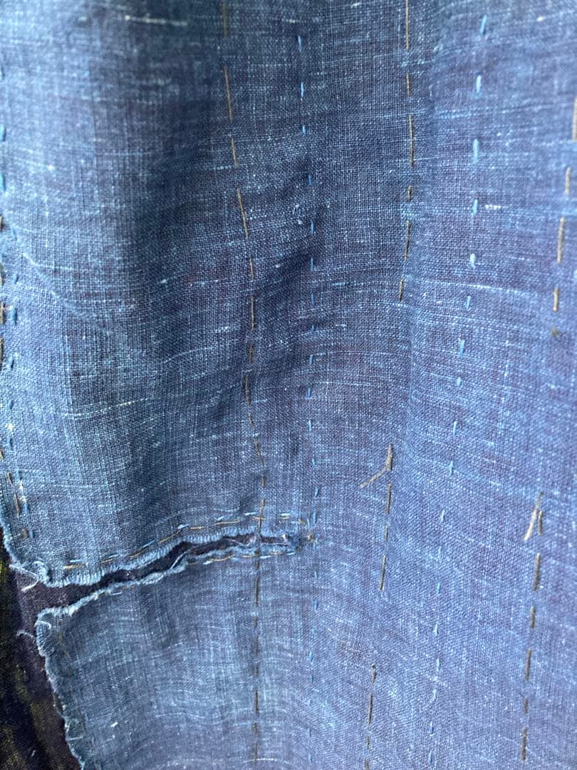 A37 みな　　襤褸　ストール　古布　リメイク