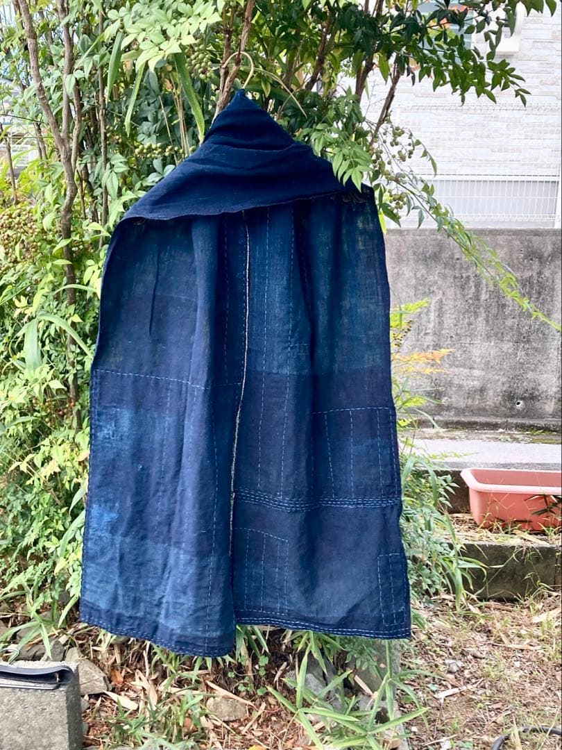 A37 みな　　襤褸　ストール　古布　リメイク