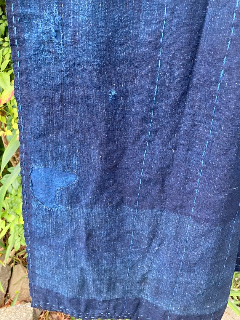 A37 みな　　襤褸　ストール　古布　リメイク