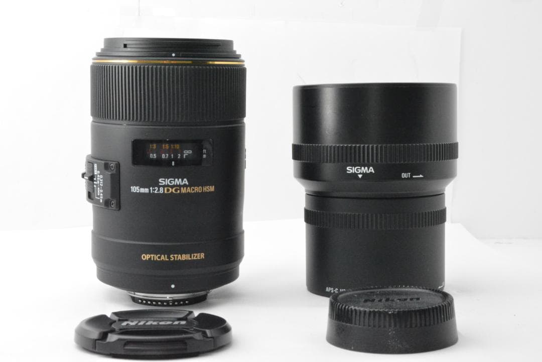 レンズ(単焦点) NIKON SIGMA 105mm 2.8 EX DG MACRO OS HSM