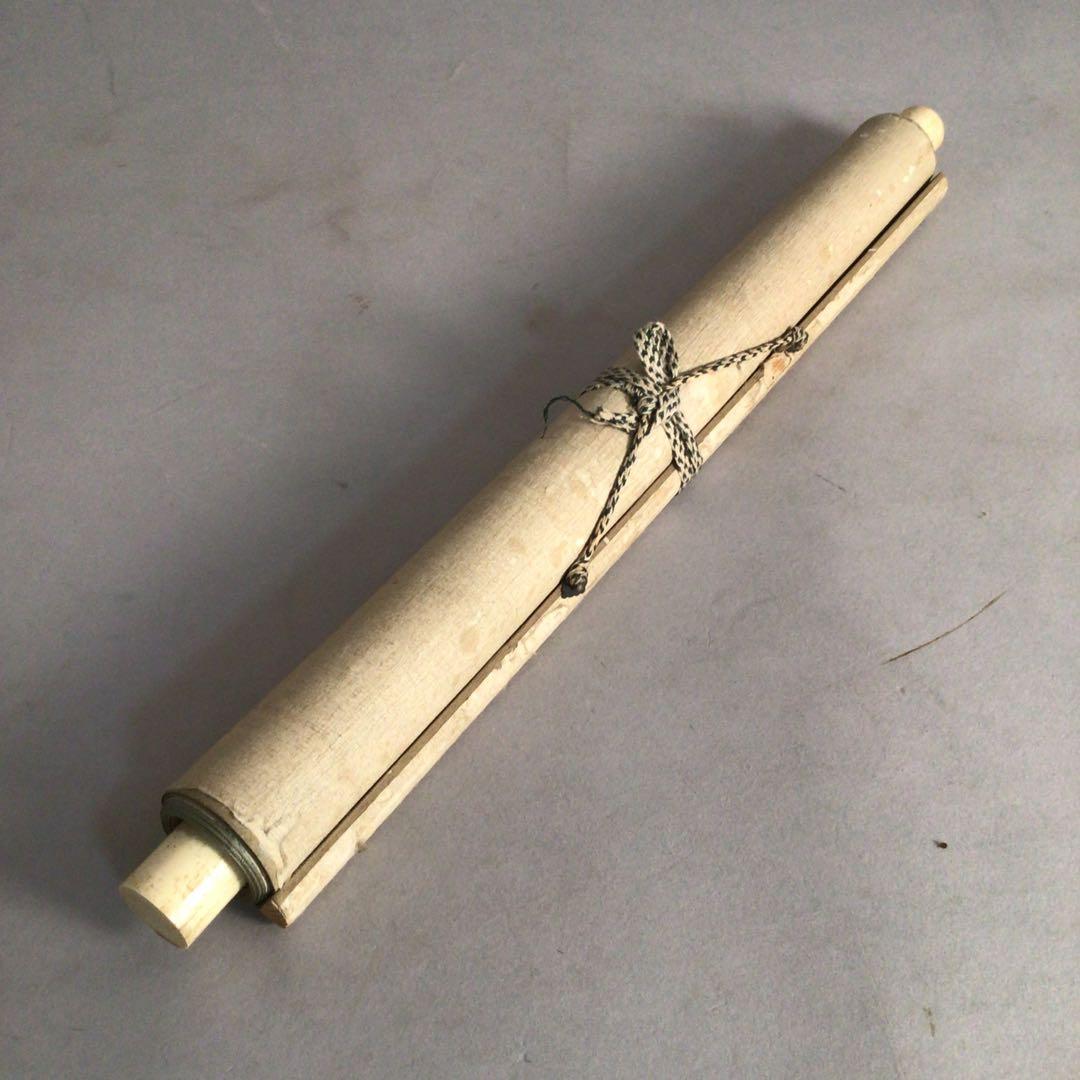 No3877掛軸　川口呉川　双鶏図　絹本　日本画　花鳥画　古画　古美術　送料無料