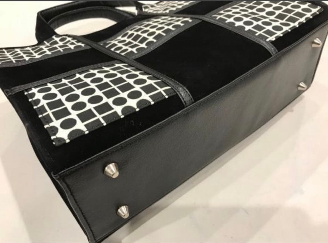 幾何学模様 トートバッグ よこ型着物用でも普段使いにも