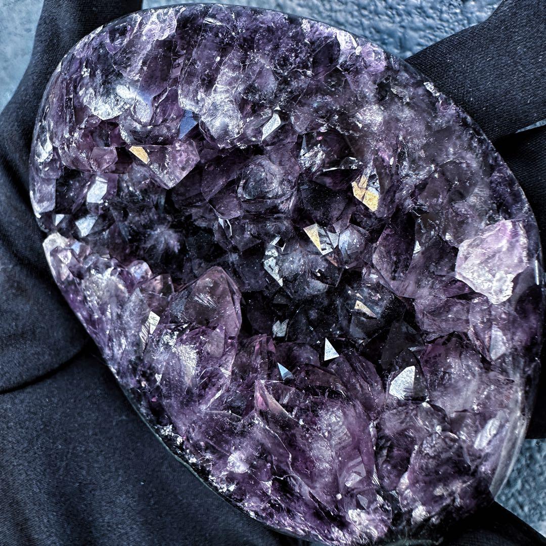 濃紫の煌めき☆瑪瑙☆&アメジストミニドーム&アイリスクォーツ浄化セットA1184