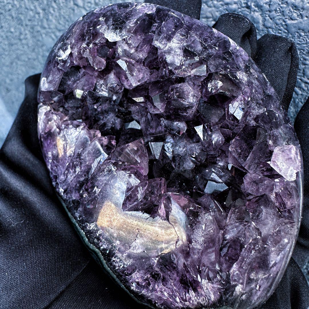濃紫の煌めき☆瑪瑙☆&アメジストミニドーム&アイリスクォーツ浄化セットA1184