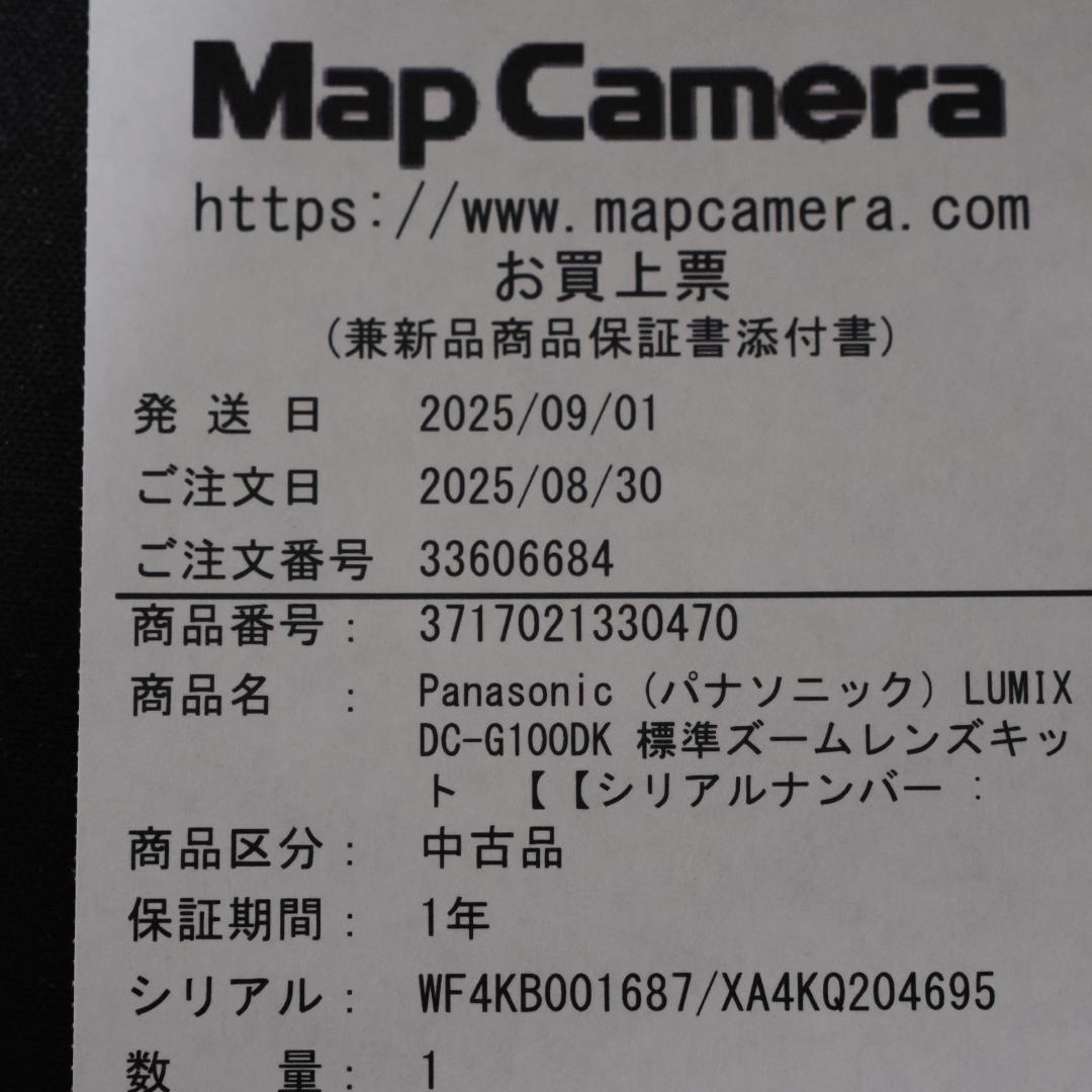 LUMIX DC-G100DK レンズキット