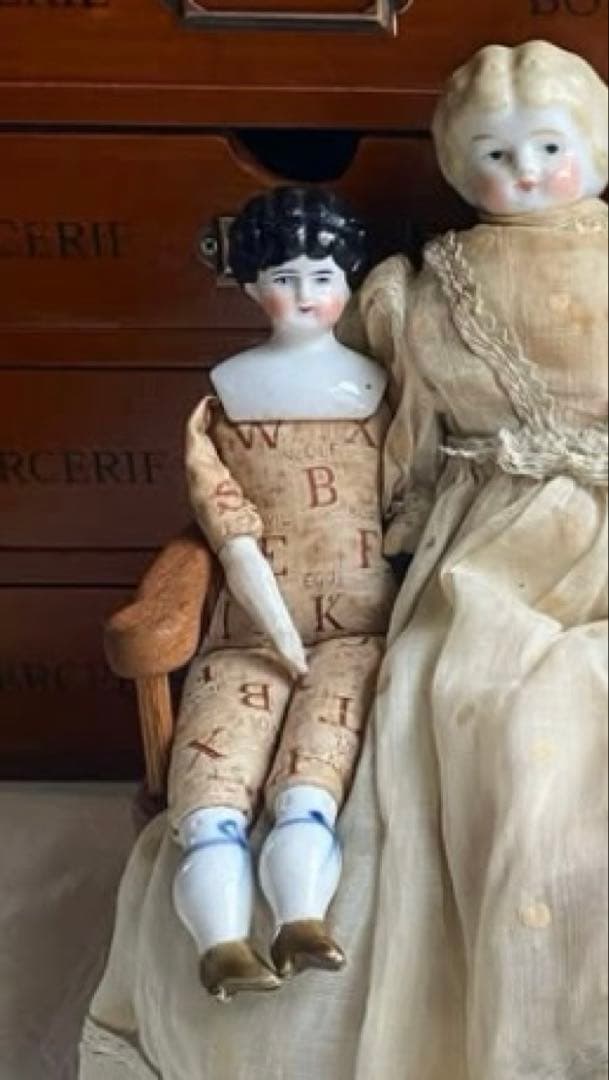 美品　最終価格！！珍しいチャイナヘッドドール　ビスクドール　アンティークドール