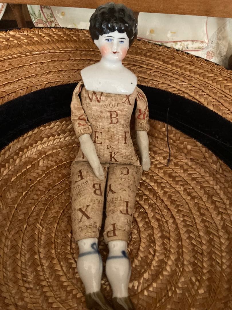 美品　最終価格！！珍しいチャイナヘッドドール　ビスクドール　アンティークドール