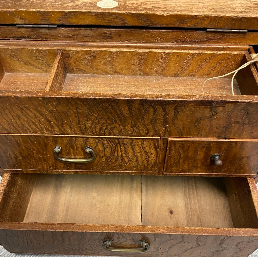 木製　引き出し　裁縫箱　レトロ　小物入れ　ヴィンテージ