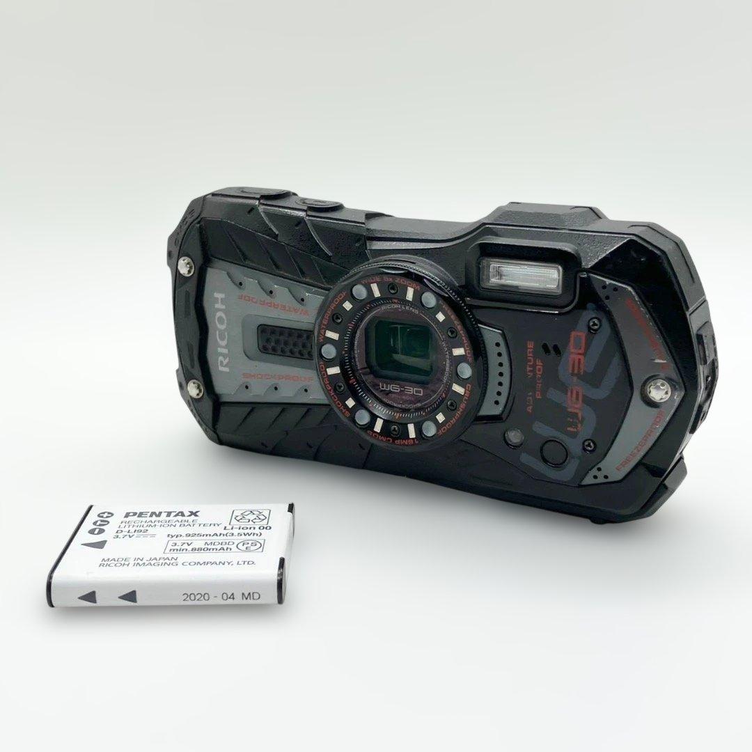 RICOH WG-30 コンパクトデジタルカメラ バッテリー付 防水防塵 工事用