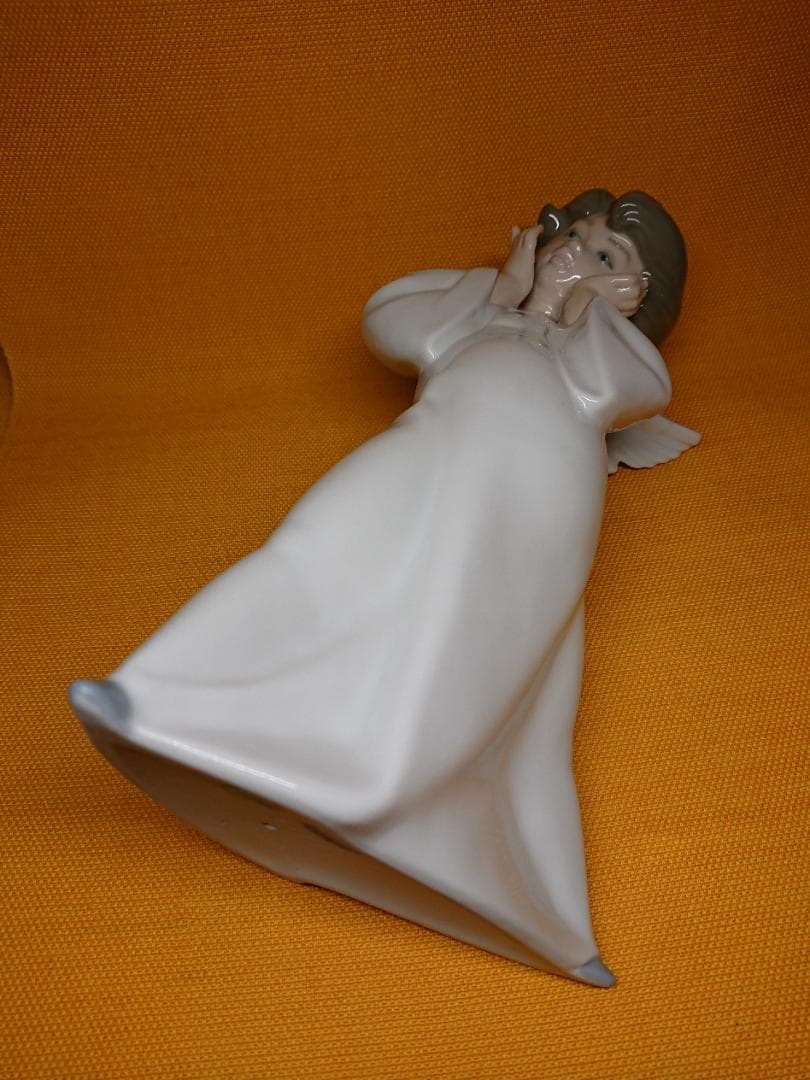 【美品】人形　天使　陶器　オブジェ　置物　インテリア　工芸品　美術品　A2553