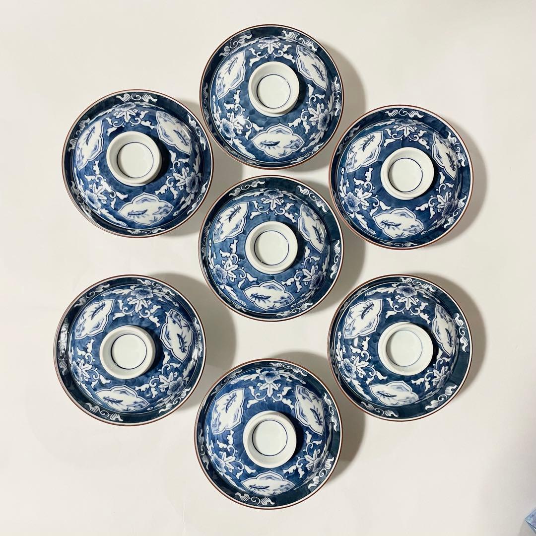 有田焼掛ノ谷窯　蓋付き煮物椀 7個セット